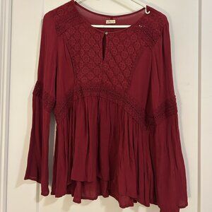 Hollister Lace Fit and Flare Top